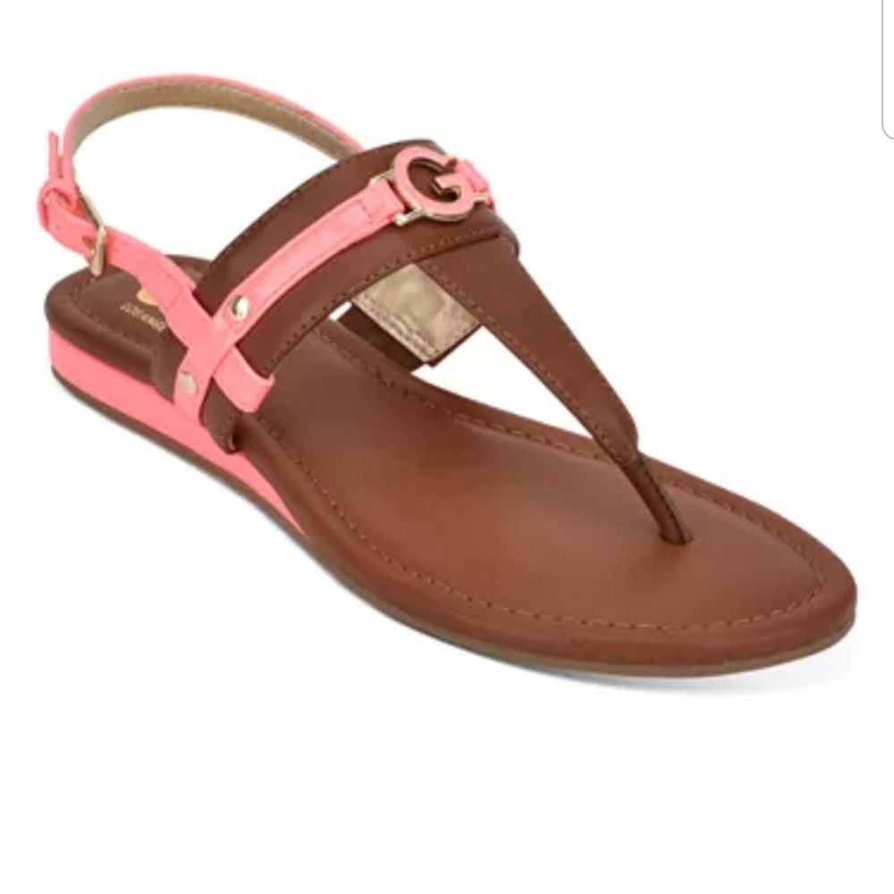 Guess Neon Tan Sandals